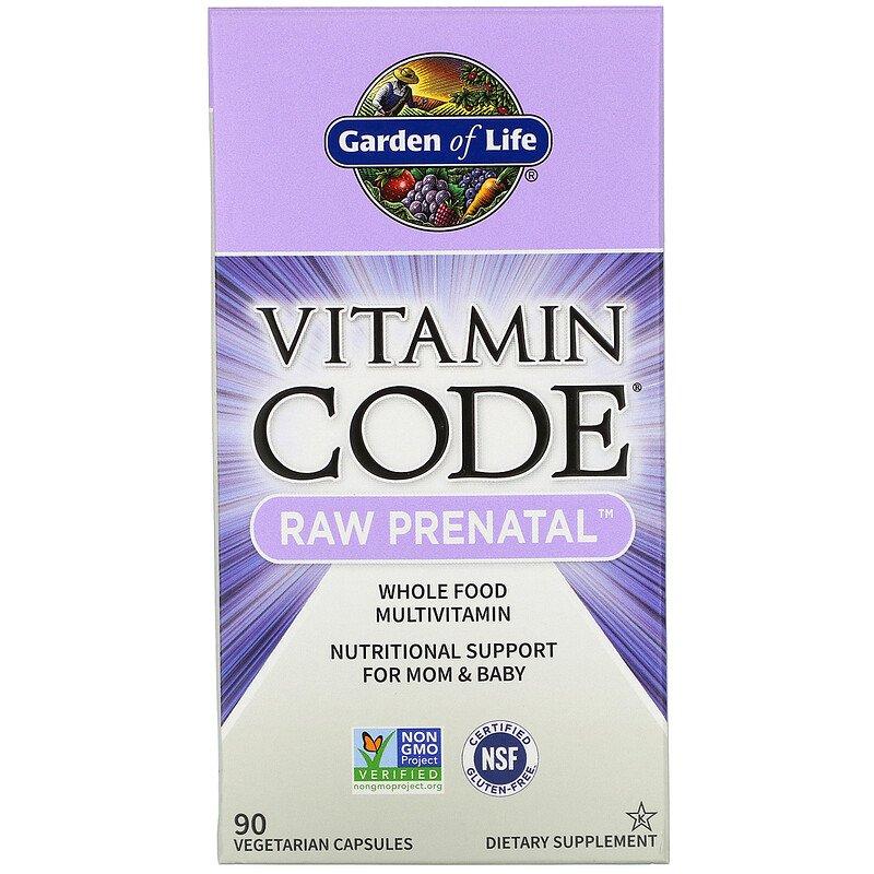 Вітаміни для вагітних Garden of Life "Vitamin Code" Raw Prenatal, комплекс для мами та дитини (90 капсул), фото 1