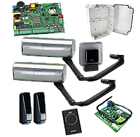 Автоматика для распашных ворот FAAC 390 KIT (створка до 3м) Фотоэлементы + лампа, 1 шт.