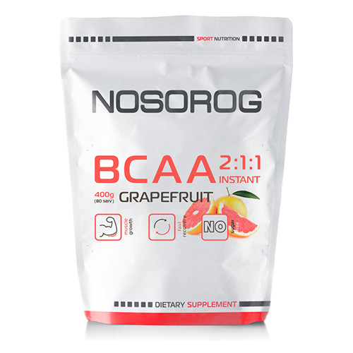 Амінокислоти Nosorog BCAA 2:1:1 грейпфрут, 400 г