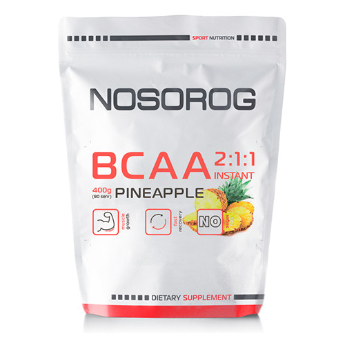Амінокислоти Nosorog BCAA 2:1:1 ананас, 400 гр