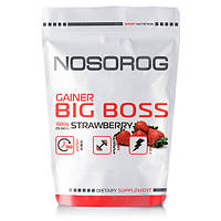 Гейнер Nosorog Big Boss Gainer клубника, 1500 гр