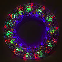 LED декорация круг, 52л, разноцветный, контроллер, акрил, IP20 (041152)