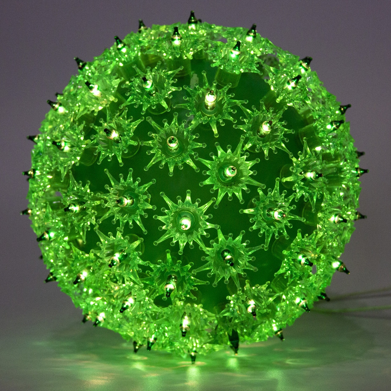 Куля що світиться, 18 см, 100л, зелений, IP44, Новорічна світлодекорація (050499), фото 1