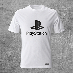 Футболка Darius Playstation logo (Белая) S