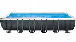 Каркасний басейн Ultra Frame 732х366х132 см, 31805 л, фільтр-насос 7900 л/год, сходи, тент, підстилка