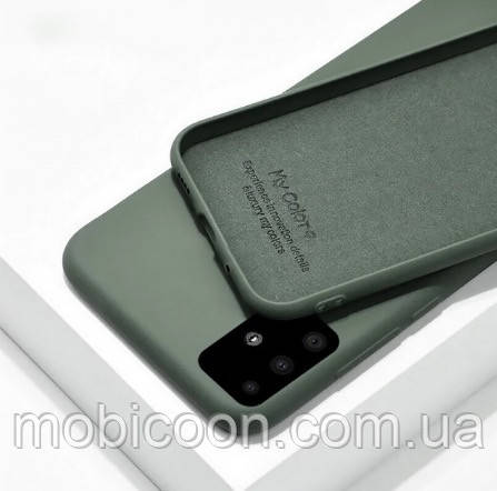 Чохол Silicone Case full для Samsung Galaxy A51 A515F зелений (самсунг а51)