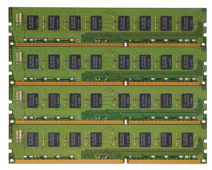 Комплект оперативної пам'яті для ПК 16GB (4x4GB) Samsung DDR3 2Rx8 PC3-12800 1600MHz, Intel та AMD, б/в, фото 3