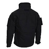 Куртка тактична флісова Fleece Jacket "Combat" Чорна, фото 4