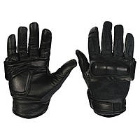 Рукавиці тактичні шкіряні LEATHER/ARAMIDE TACTICAL GLOVES Чорні