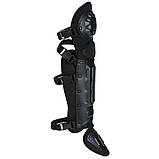 Наколінники комплексні для захисту колін та голені ANTI RIOT LEG PROTECTION Чорні, фото 4