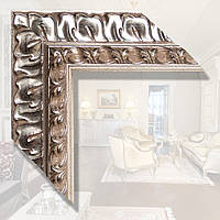 Зеркало в деревянном багете для ванной спальни прихожей