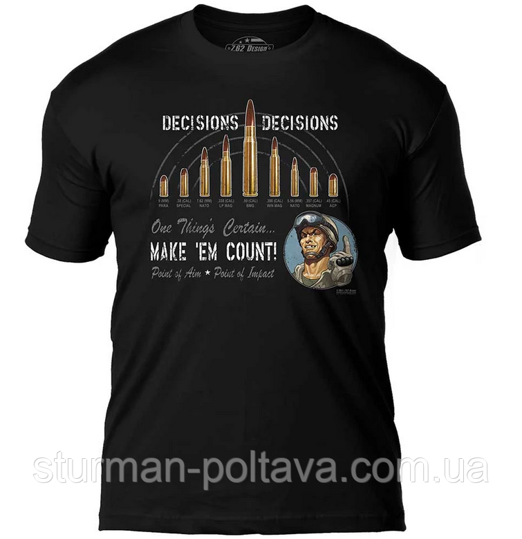 Футболка 7.62 Design 'Decisions, USA