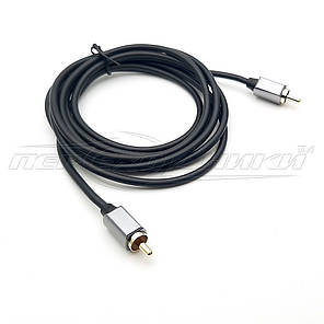 Кабель відео 1RCA-1RCA коаксіальний (преміум якість), 1.8 м, фото 2