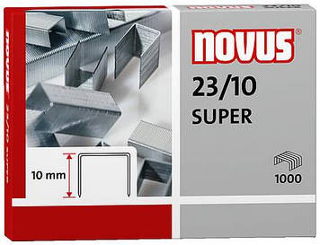Канцелярські скоби 23/10 SUPER (1000 шт) NOVUS Німеччина