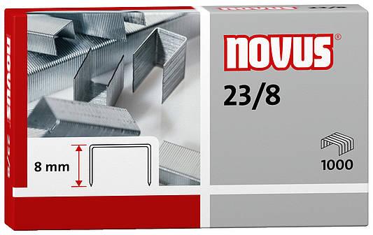 Канцелярські скоби 23/8 (1000 шт) NOVUS Німеччина