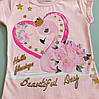 Футболка "Фламінго" для дівчинки. 86-92 см, фото 3