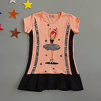 Летнее платье "Балерина" для девочки. 98-104; 110-116 см