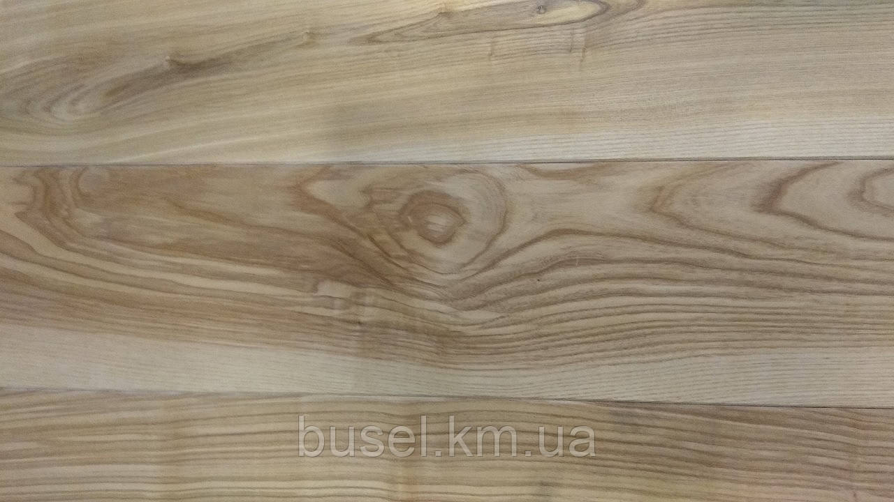 Паркетна дошка підлоги тришарова Ясена, 120 мм, сорт Рустик, без покриття, доставка по Україні