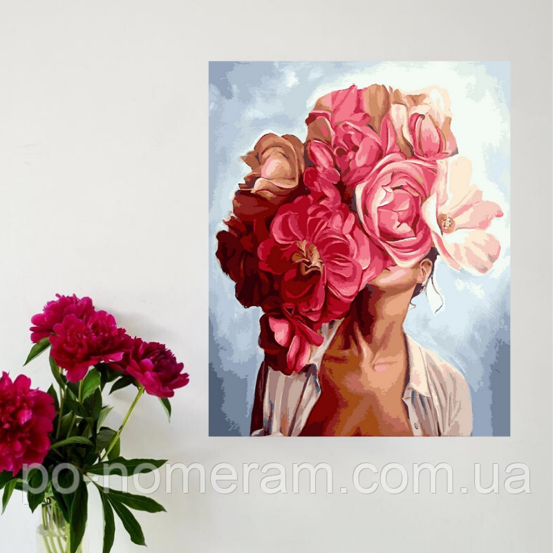 Картины по номерам Эми Джадд: крутые раскраски с девушками и пионами на ...