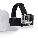 Пов'язка кріплення на голову для GoPro Hero 1 2 3 4 6 6 7 8 SJ400 XIAOMI YI, фото 4