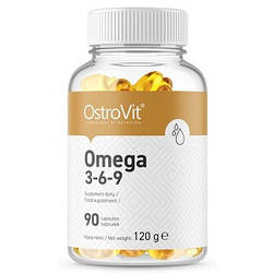 Вітаміни омега 3 OstroVit Omega 3-6-9 (90 капсул.)