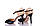 Туфлі жіночі для кізомби "Ксюша" чорний лак + лак засмага, фото 4