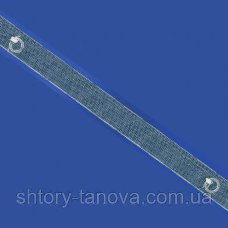 Тасьма для римських штор з кільцями прозора, 16мм, фото 1