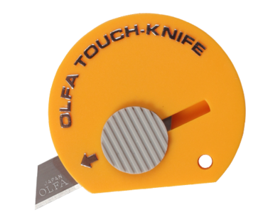 Висувний ніж (натискний) з поворотним механізмом — OLFA TK-4 4.5 см, фото 1