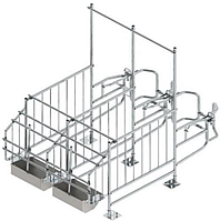 Станок для осеменения без кормушки (боковина, двери, трубы)