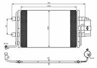 Радиатор кондиционера AUDI, SEAT, SKODA, VW, 35227 NRF, 1J0820413N, 1J0820413A, 1J0820411D, 94310