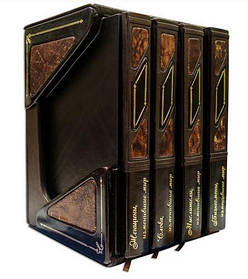 Шкіряний комплект книг "Зміняли світ" (у 4 томах)