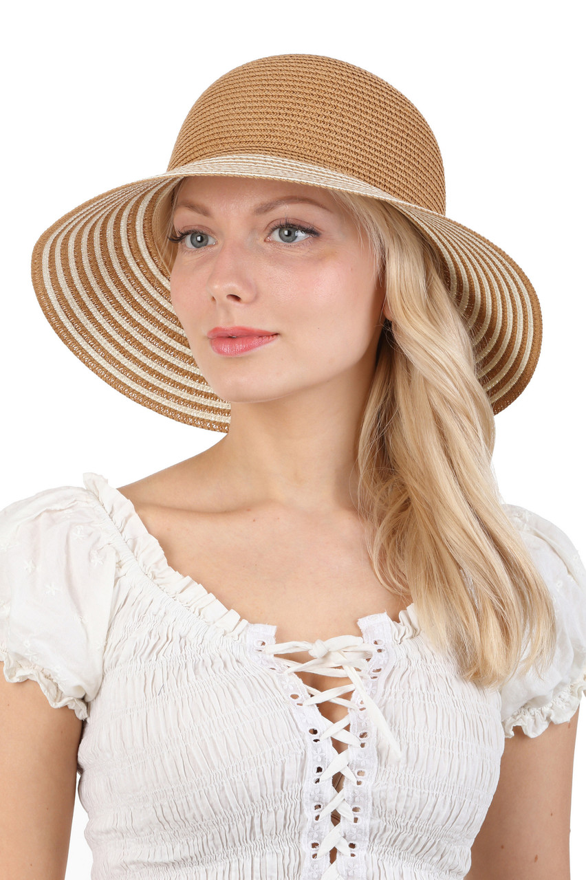Купить Шляпа летняя женская бежевая с бантом, цена 820 ₴ — Prom.ua (ID ...