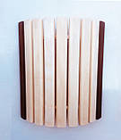 Світильник для лазні LINDNER Lisilux + Загорода світильника з термовставкою для лазні та сауни PRO, липа, фото 2