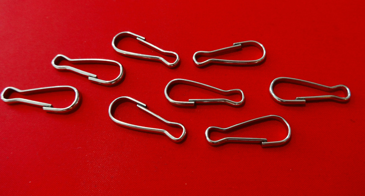 Карабін вісімка 22 мм нікель, фото 1