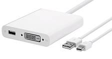 Конвертер Apple MB571Z/A Mini DisplayPort + USB to Dual-Link DVI Adapter converter