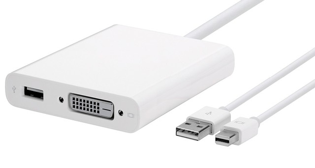 Конвертер Apple MB571Z/A Mini DisplayPort + USB to Dual-Link DVI Adapter converter - фото 1 - id-p14060862