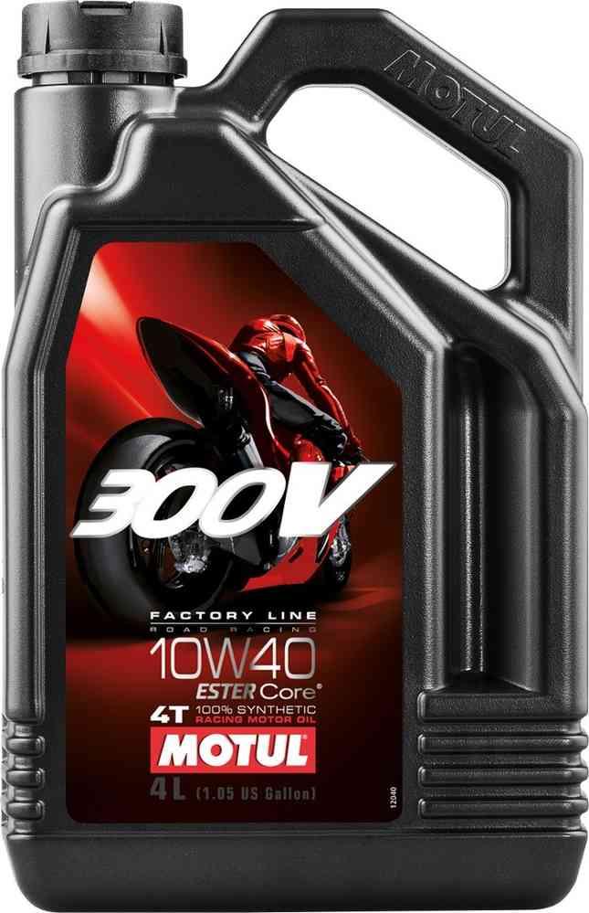 Олива моторна MOTUL 300V 4T 10W40 100% синтетика 4 літри
