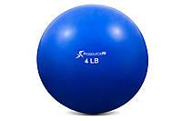 М'яч для фітнесу, пілатесу ProSource Toning Ball 1,8kg (PS-2222-4lb-blue), синій