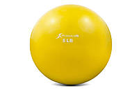 М'яч для фітнесу, пілатесу ProSource Toning Ball 2,17kg (PS-2222-5lb-yellow), жовтий