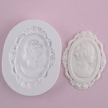 Силіконовий молд Камея обличчя 5.5х7 см