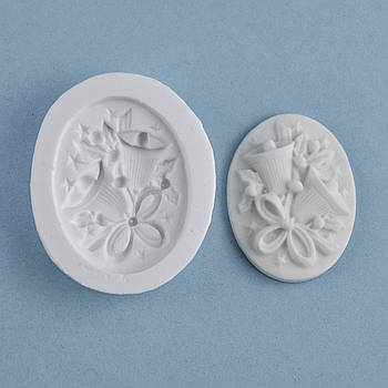 Силіконовий молд Камея дзвіночки 3.9х4.9 см