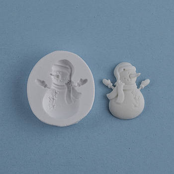 Силіконовий молд Сніговик 3.4х3.8 см