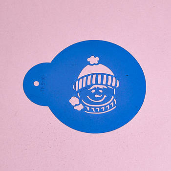 Трафарет Сніговик 6 см