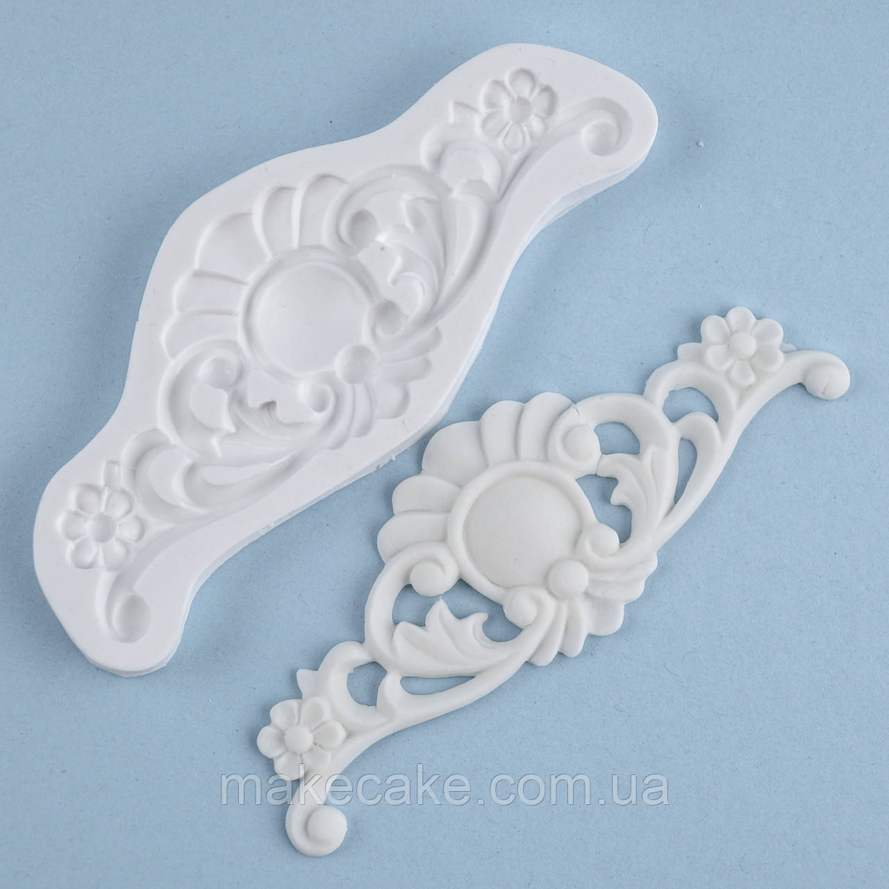 Силіконовий молд Завиток No5 13.8х5.7 см, фото 1