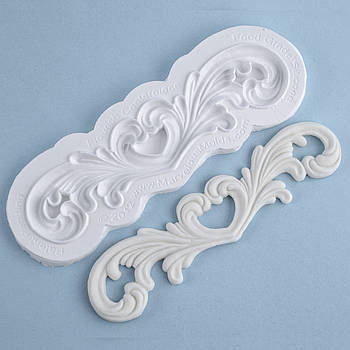 Силіконовий молд Завиток-серце 18.0х5.8 см