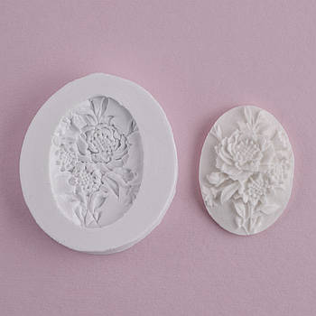 Силіконовий молд Камея Букет міні 4.5х5.0 см