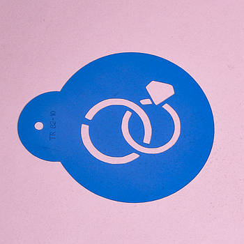 Трафарет Обручні кільця 10 см