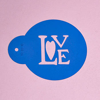 Трафарет Love No2 10 см