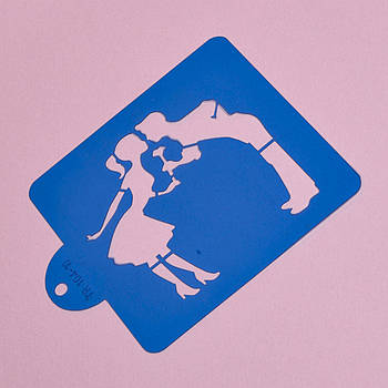 Трафарет Закохана парочка 10 см