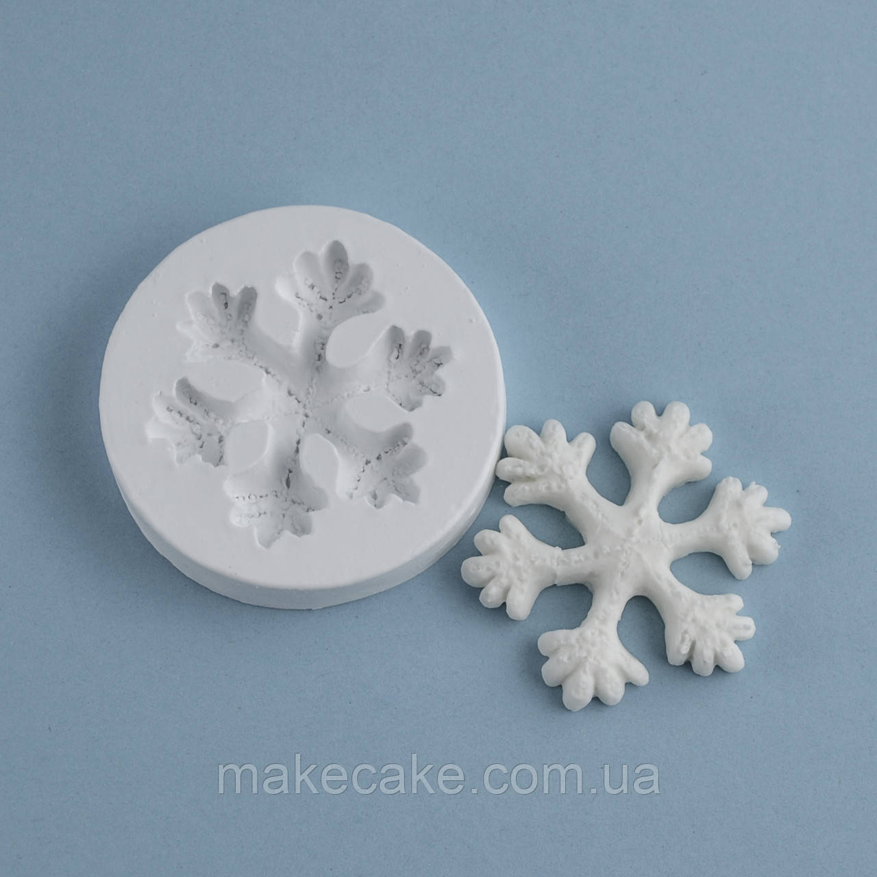 Силіконовий молд Сніжинка 7.0х7.0 см, фото 1